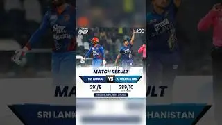 SL Win a Thriller vs Afg #shorts #short #viral #asiacup