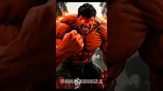 Red Hulk wreaks havoc on hunger 💥😡 | Devastation for hungry children! #aihulk #shorts #halku