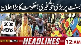 Good News on Basant 2026 | Govt's Big Decision | 12 AM Headlines | 31 JAN 2026 |Public News