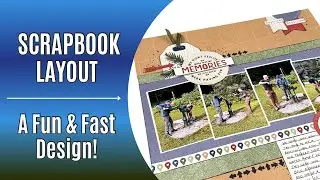Stash Busting Scrapbook Layout