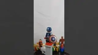 How to build Captain America from Marvel Rivals in LEGO!!! #lego #marvelrivals #legominifigures