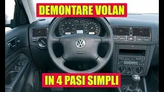 TUTORIAL: Demontare volan VW Golf 4, Bora, Passat, Skoda Octavia 1, Seat Cordoba, Leon