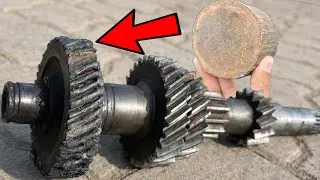 Scrap to Strong! Fixing a Broken Transmission Shaft Gear with Threads using Extra Skills
