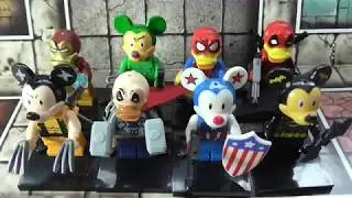 Weird Disney/ Superhero crossover (fake Lego) Minifigures review | Knock off toys