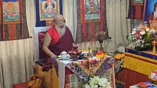 By H.E. Gelong Kalzang Rinpoche  doed Buddha & center Ramny  ceremony puja 2025/5/4🙏🪷🌻🌷🌾🍎🌸🌺