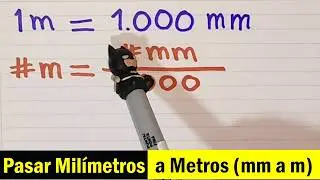 Como pasar MILIMETROS a METROS 📏 (mm a m)