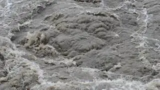 Tidal bore of the Qiantang River at Yanguan on 18 September 2016