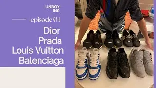人生第一雙LV Dior Prada 精品運動鞋開箱 🎁 Boutique Sneakers Unboxing🎁 2021年末失心瘋🛍 101購物 💸