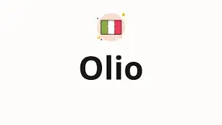 How to pronounce Olio