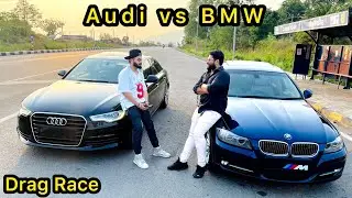 Audi A6 Vs Bmw 320D Drag Race 🏁   Ye Kya ho gya 😱😍