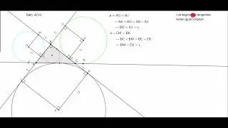 DEMOSTRACIÓN DE LOS EX RADIOS Y EL INRADIO EN UN TRIÁNGULO RECTÁNGULO #cepreuni #maths #geometria