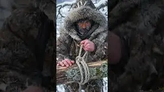 Building a Treehouse in Frozen Wilderness | Arctic Survival Camp #coldestplaceonearth #movie #film