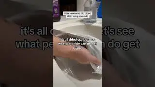 How to remove old blood stain from clothing that the washer left behind