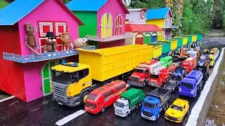 Mobil Truk Tronton Panjang Penuh Mobil Mobilan | Truk Oleng, Truk Molen, Bus Telolet, Garbage Truck