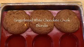 Whole Wheat Gingerbread White Chocolate Chunk Blondies