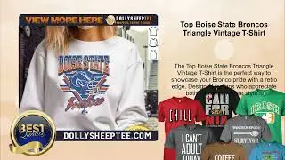 Top Boise State Broncos Triangle Vintage T-Shirt