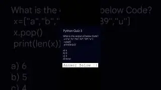 Python Quiz 3 For Beginners 