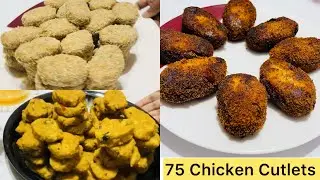 Perfect 👌 Chicken cutlet Recipe | 75 cutlets with 1 kg Chicken by Muno&rsquo;s Kitchen