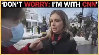 CNN попалась на уловки: агрессивный протестующий мгновенно отступил, когда репортер произнес &laquo;CNN...