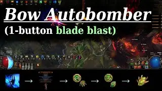AutoBowCoC Blade Blast Impale Saboteur [20 Divine Builds // Path of Exile 3.25]