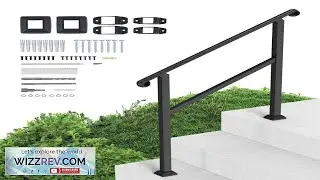 VEVOR 2 3 Step Handrails for Outdoor Steps for Seniors Porch Deck Post