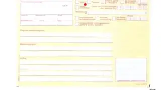 Arztpraxis- Ausfüllen eines Überweisungsscheins