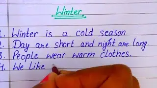 10 Lines on Winter Season/10 lines essay on Winter Season/Essay On Winter Season/Winter Season Essay