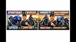 Track vs Open Road Yamaha R1 and Harley-Davidson Softail Explained in 8K