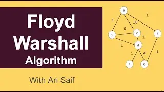 Floyd&ndash;Warshall algorithm explanation in 9 minutes