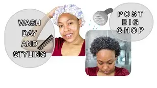 MY WASH AND GO ON SHORT NATURAL HAIR - POST BIG CHOP
