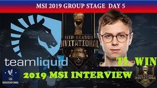 MSI 2019 Interview Jensen MID TL Stage Group Day 5