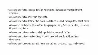 Why Should we use SQL