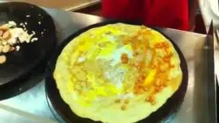 Irish breakfast pancake in temple bar Dublin Saint Patricks Day
