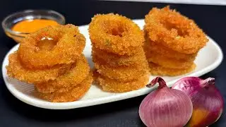 Crispy Onion Rings | Easy and Delicious Onion Snack | How to make Homemade Onion Rings