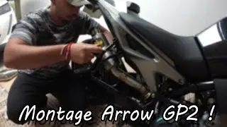MONTAGE ARROW GP2 TITANE + TEST SON ( RAW ) !