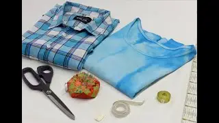 Sommerkleid aus einem alten Hemd und einem gebrauchten T-Shirt
