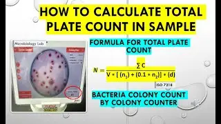 How to Calculate Total plate count in sample #Formula for Total  Aerobic count in microbiology lab