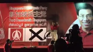SDP's Dr Chee Soon Juan takes the stage