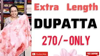 Extra Length Chiffon Dupatta/Offer Rate 270/-/ Free Shipping*/#432
