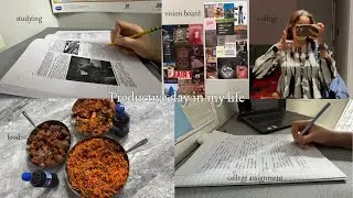 6AM Productive day in my life📚✨ | UPSC preparation, college assignment, food, workout