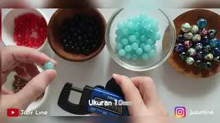 cara membedakan ukuran mote / manik dengan alat pengukur dan gelang (beads size chart)