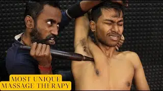 Most Unique Belan Massage by Master Tapas | Head Massage & Neck Cracking | Spine Cracking | ASMR