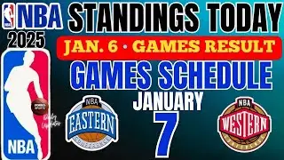 NBA STANDINGS TODAY January 7, 2025 | nba latest results | nba games schedule January 07, 2025