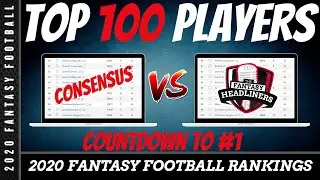 Fantasy Football 2020 Rankings  - Top 100 Overall Fantasy Football Players - Players 90-100