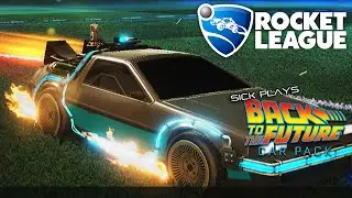 Rocket League Back to the Future Car Pack DLC the DeLorean Time Machine