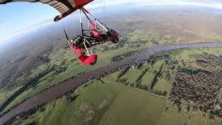 Classic microlight flying in eastern Australia