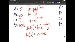 Exponential Decay Model | Half-Life