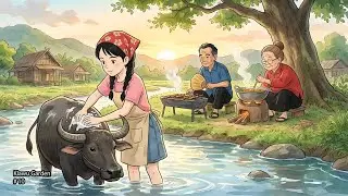 Cooking Indian Style | Buffalo Meat Curry & Satay | Ghibli Style ASMR