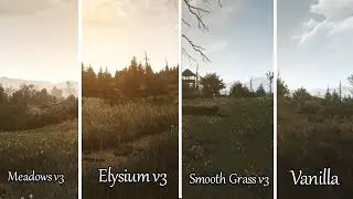 Meadows v3 - Elysium v3 - Smooth Grass v3 vs Vanilla Grass | Witcher 3 4K Grass Showcase Video