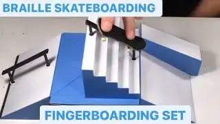 Braille Skateboarding FINGERBOARDING SET - Unboxing Review Riding Park ( Fingerboard 2020 )